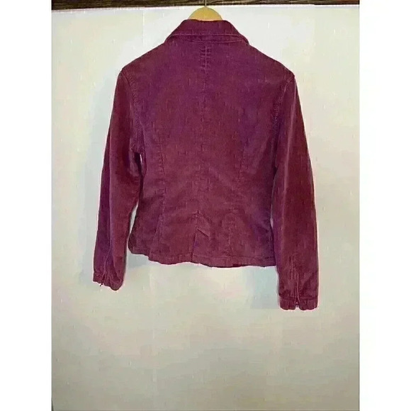 Vintage STAR Blue Jeans Pure Indigo Corduroy Pink Jacket Womens Med Retro - Picture 8 of 13